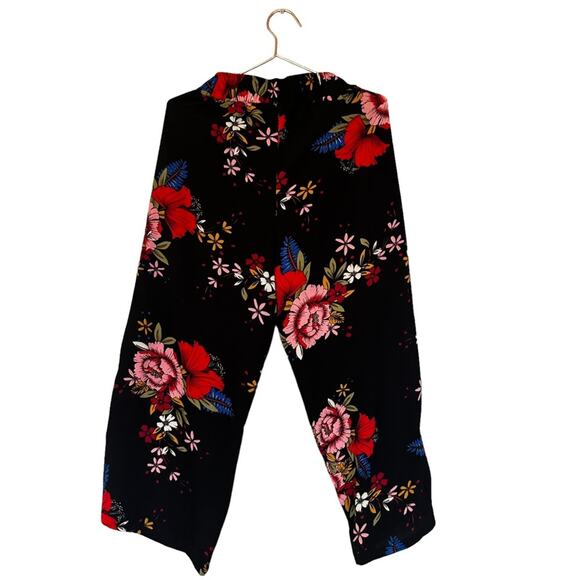 Simply Noelle Floral Culottes Wide Leg Crop Pants SZ S/M - Picture 3 of 7
